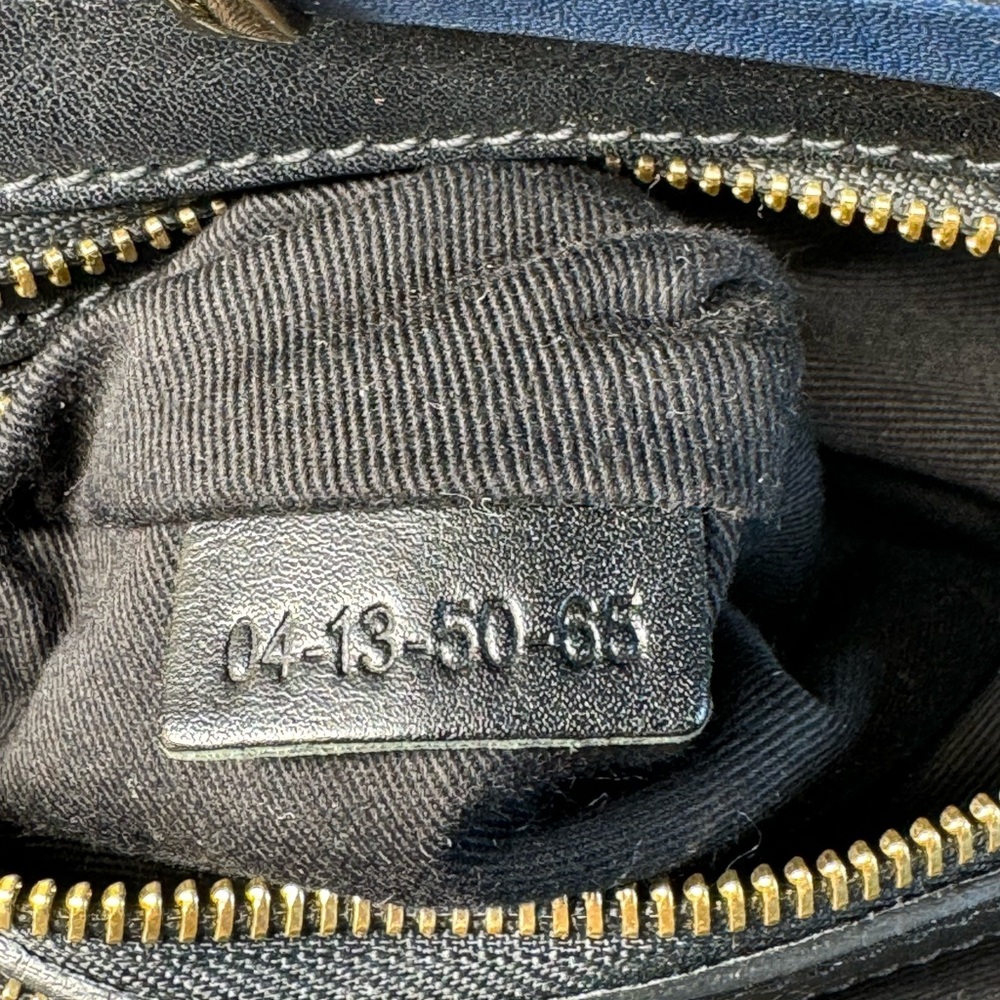 Chloe Blue and Black Leather Satchel - Picture 11 of 16